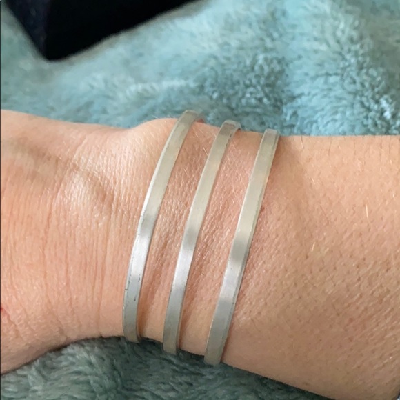 Silver Cuff Bangle - Picture 4 of 4